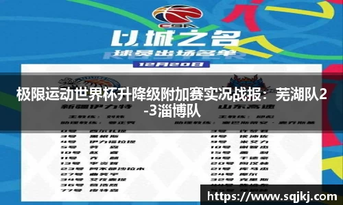 极限运动世界杯升降级附加赛实况战报：芜湖队2-3淄博队